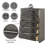 Vertical Chest, Gray Wood Space-Saving Storage Chest
