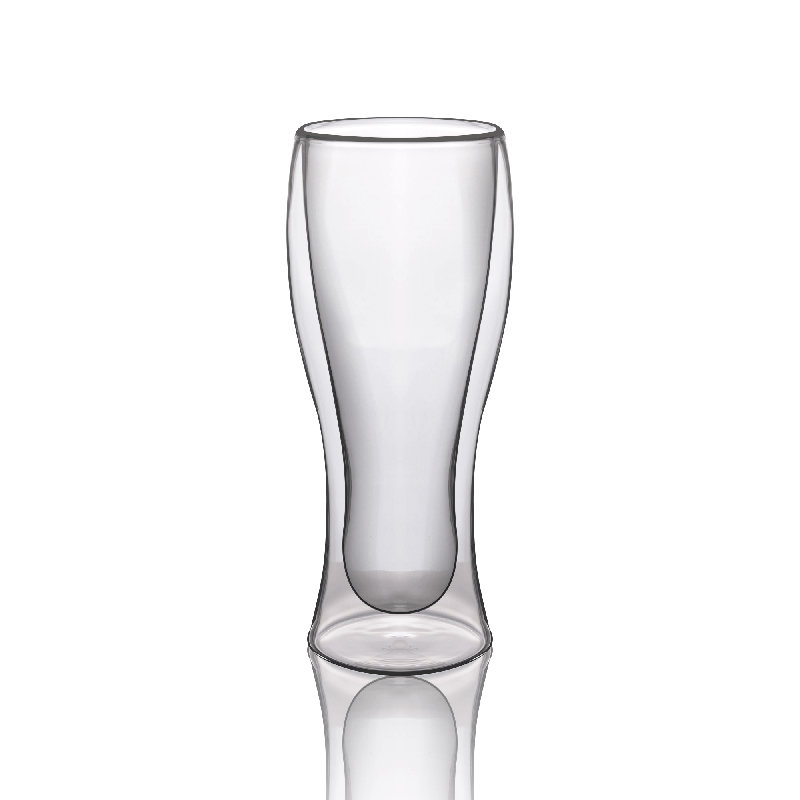 Tasse en verre à double paroi 12,5 oz - (sans poignée)