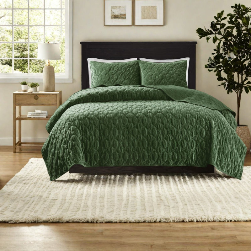 Elegant Velvet Bedding Set, Full/queen, Soft And Durable For Home