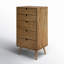 Commode 5 tiroirs en bois massif Etter
