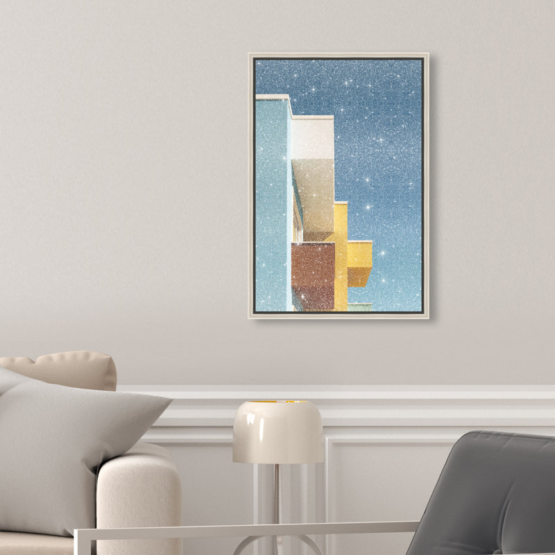 Orthogonal Sky View Print by Oliver Gal, 11"H x 16"W, Silver Floater Frame
