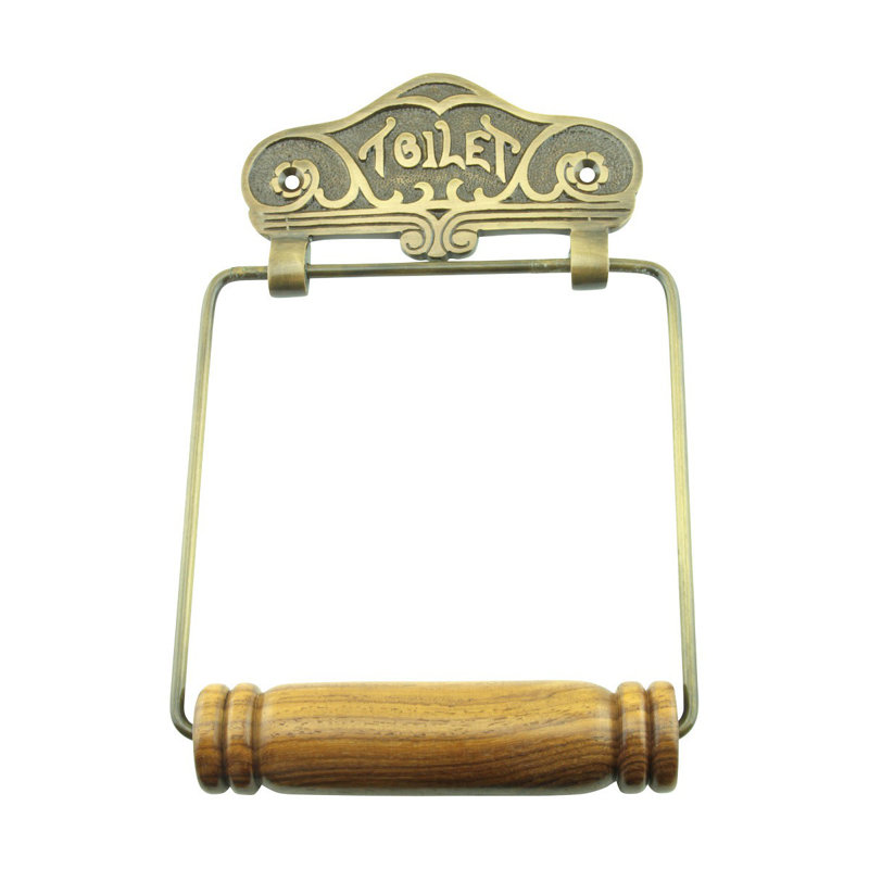 Porte-papier hygiénique antique, Laiton foncé