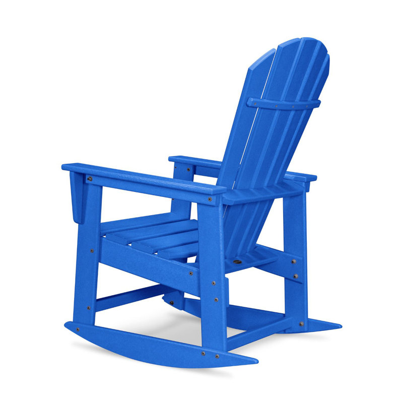 POLYWOOD South Beach Rocking Chair, Pacific Blue