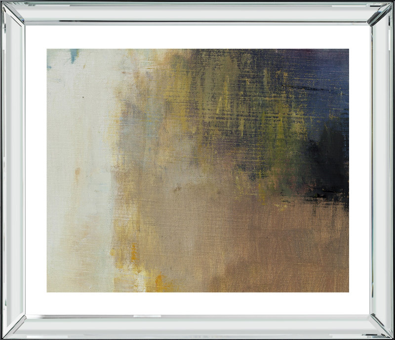 Earth Textured Abstract - Single Picture Frame Print, Bevelled Mirror, 210.82 cm H x 172.72 cm W