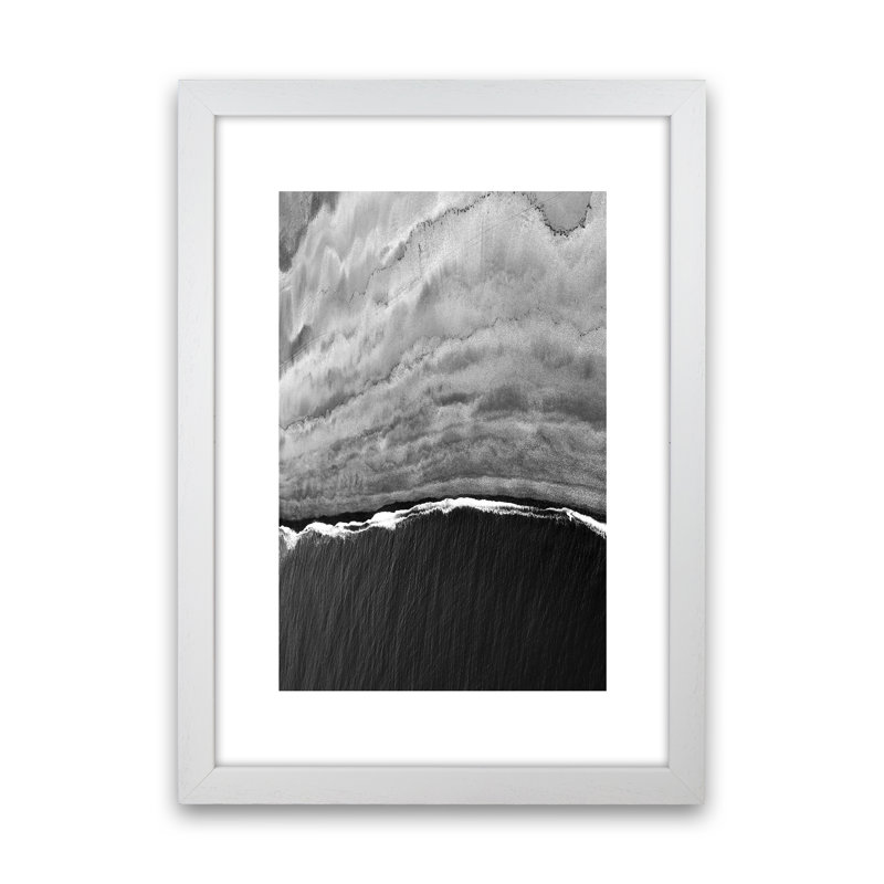 Black Ocean - Print, 59.4cm H x 42cm W x 3cm D, White Framed