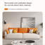 Canapé modulaire orange en cuir véritable-1812197921-1812197922