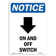 Signmission On And Off Switch Sign With Symbol 