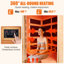 Erommy Mini Infrared Sauna, Home Spa Sauna With Bluetooth, Digital Control And Fast Heating