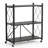 3-Tier Foldable Storage Shelf with Lockable Wheels, Rolling Shelving Unit