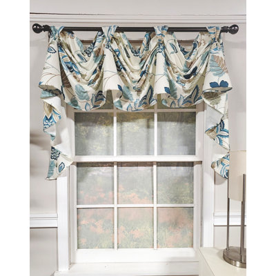 Floral Swag Window Valance