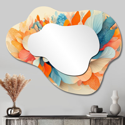 Ferns Dream Botanicals Pastel Fragments I - Miroir décoratif asymétrique Botanicals