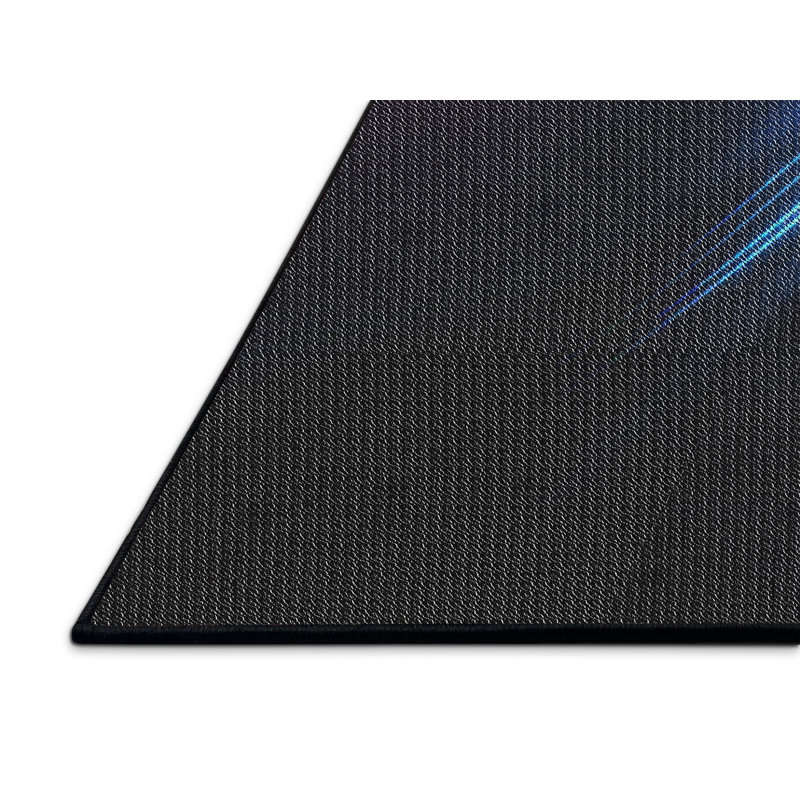 Tapis bleu marine/rose/noir à motifs Chelmscote, Rectangle 3 pi x 5 pi