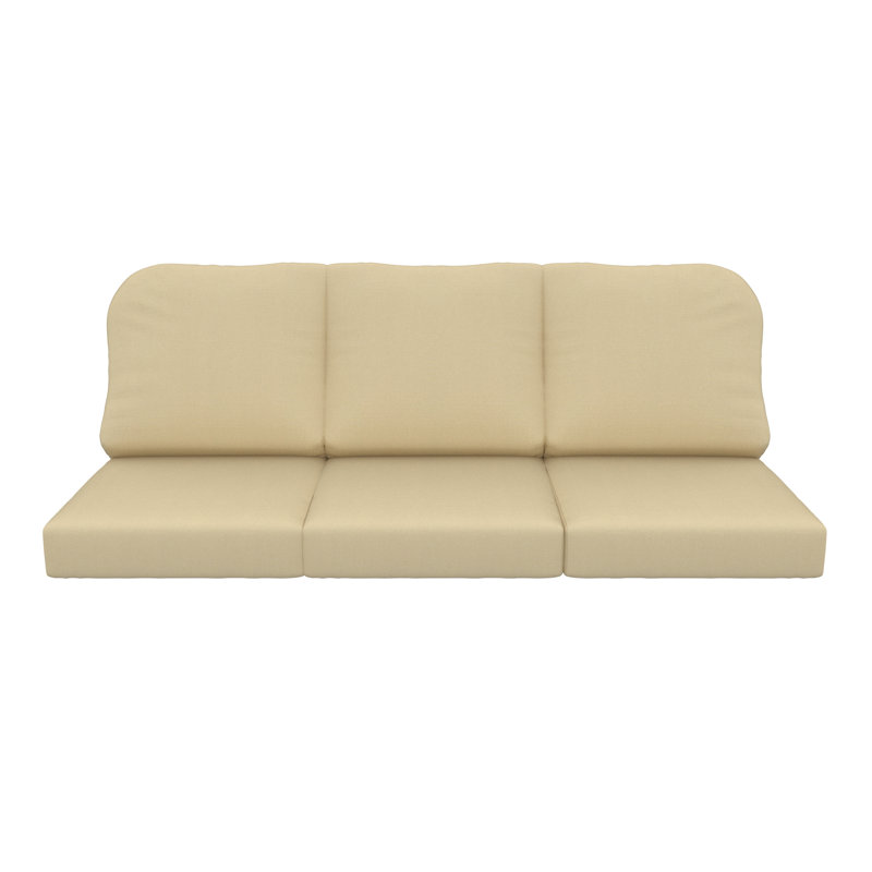 Outdoor Sunbrella® 3 Seater Sofa Cushions, Antique Beige Sunbrella® Canvas