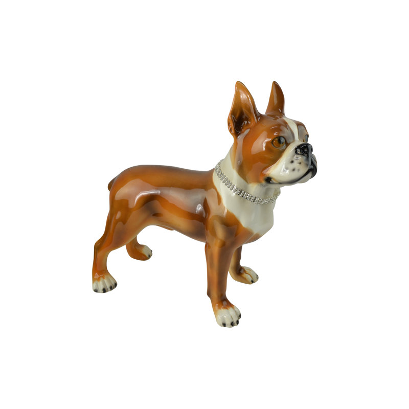 Boston Terrier en céramique