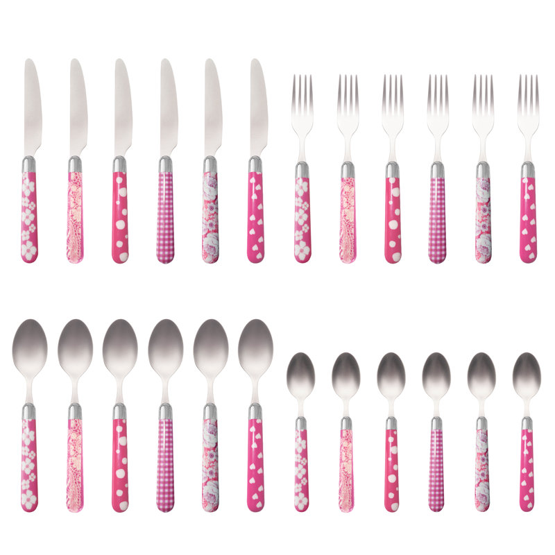 Mcdaniels 24 Piece 18/10 Stainless Steel Cutlery Set, Service for 6