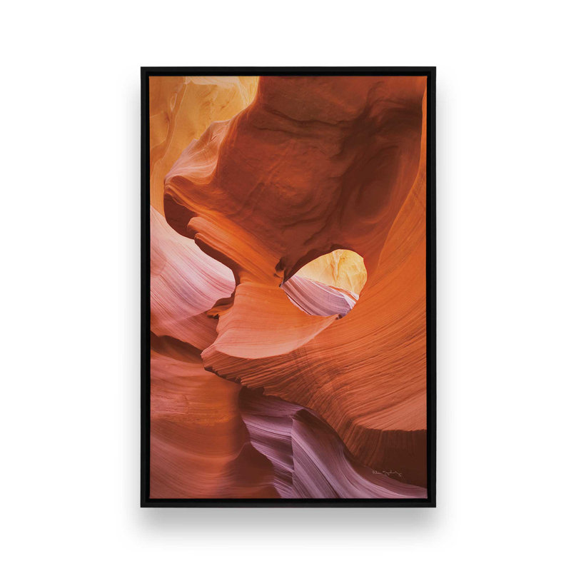 Sculpted by Time v1, impression, Cadre flottant noir satiné, H 18,75 po x l 12,75 po x P 1,75 po
