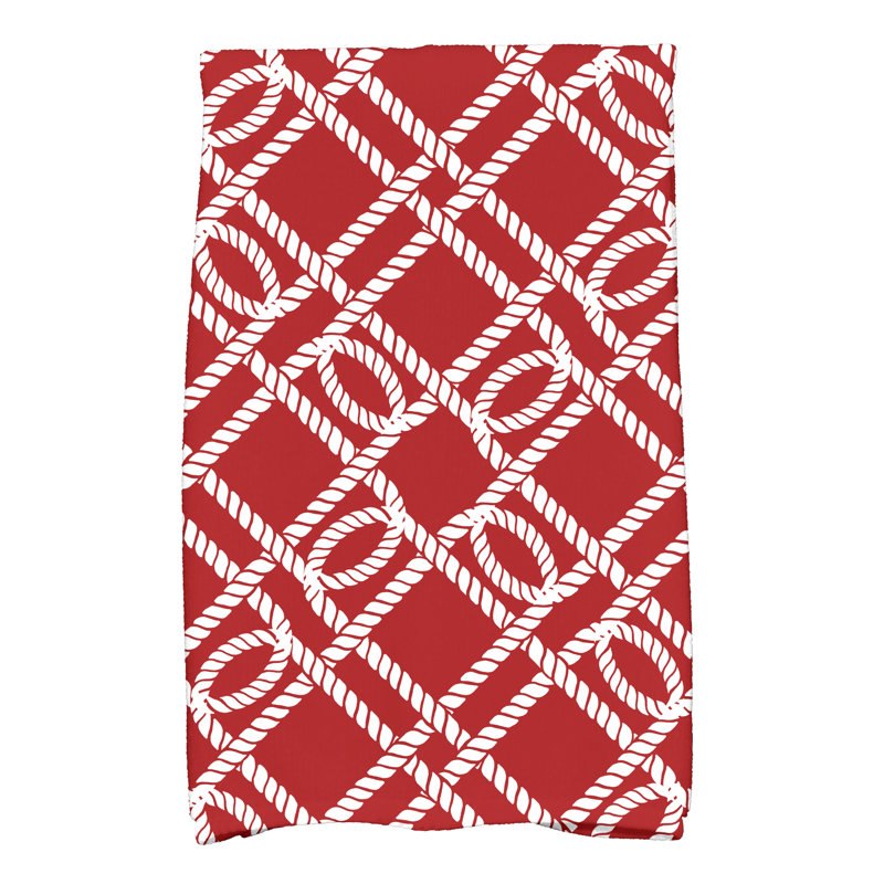 Hancock Tea Towel Kitchen Towel, Red