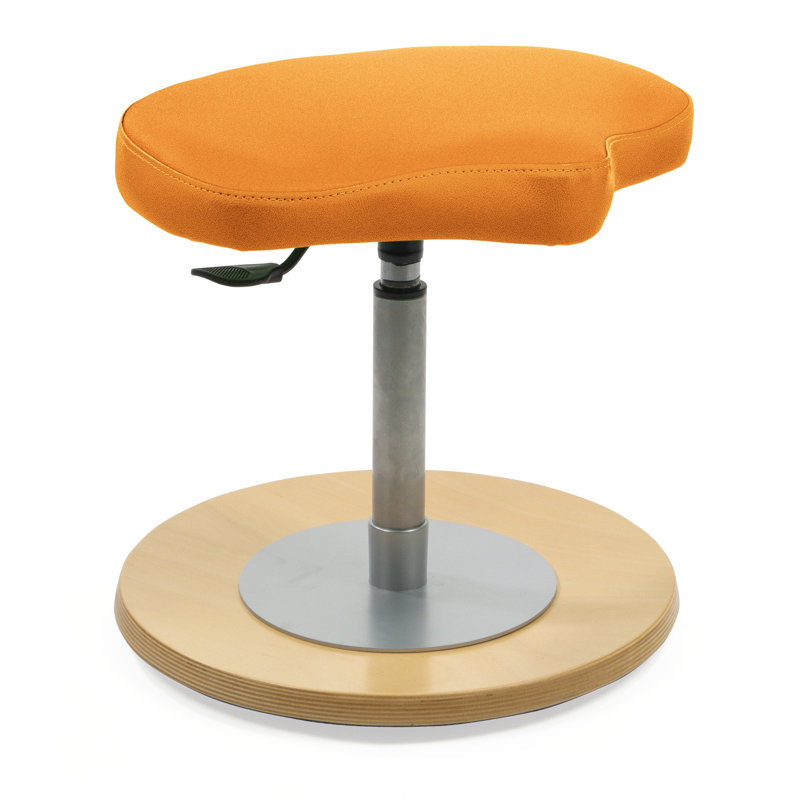 Adjustable Height Ergonomic Active Stool, Yellow