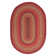 Burkleigh Farmhouse Braided Red Jute Area Rug