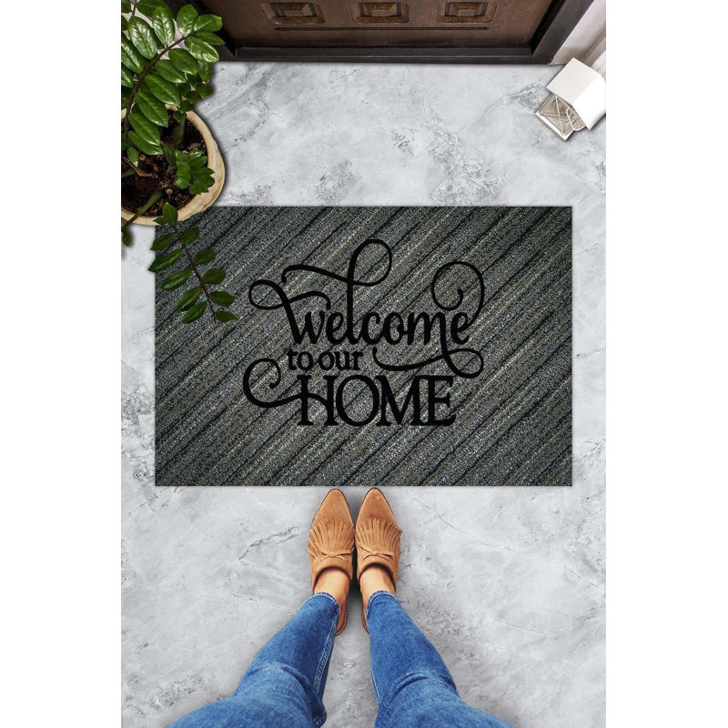Durable PVC Doormat, Non-Slip Underside, 15.7 x 23.6 inches | 100% PVC Material, Machine Washable at 86°F | Perfect for Indoor & Outdoor Use, Easy to Clean, Stylish & Functional Welcome Mat