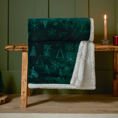 Festive Time Sherpa Furn Throw