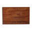 Ensemble de deux tables de bout rectangulaires imbriquées en bois massif brun de 25 po