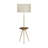 Xylo Floor Lamp, Ivory Fabric Drum Shade, 66 Inch, Metal Frame-107123156