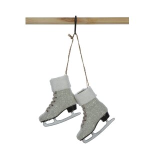Wooden Ice Skate Cutout 12-inch x 10-inch, Pack of 1 Wood Pieces