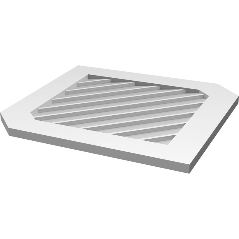 Ventilé vertical à pignon vertical 13/12 po, H 1 po x l 30 po x L 38 po