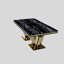 Table de salle à manger rectangulaire de luxe