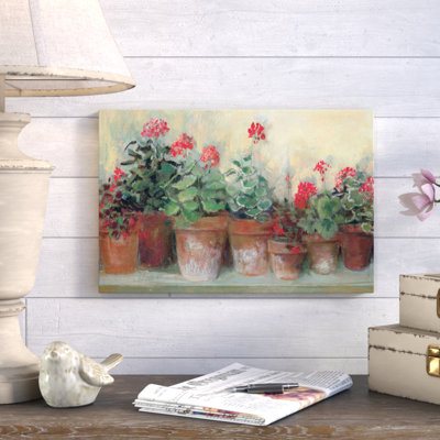 " Kathleen's Geraniums " by Carol Rowan
