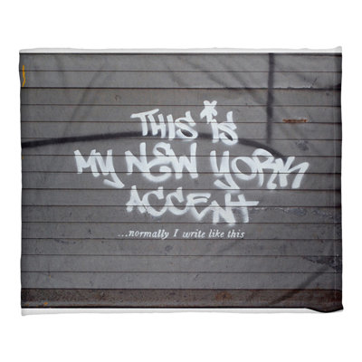 Banksy Sewn Throw Blanket