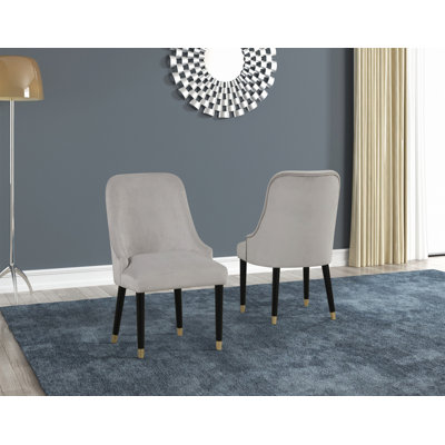 Two Contemporary Design Upholstered Chairs, Accent Chair For Dining Room, Living Room