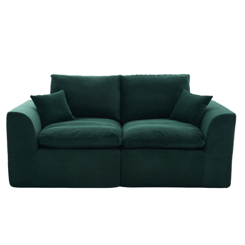 80.31'' Corduroy Sectional