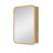 24" W X 30" H Modern Farmhouse Round Corner Wood Medicine Cabinet with High-Definition Mirror, Adjustable Glass Shelves, Reversible Soft-Close Door, Fully Assembled, Surface or Recessed Mount for Makeup, Shaving or Bathroom Vanity Storage-900273165-900273161