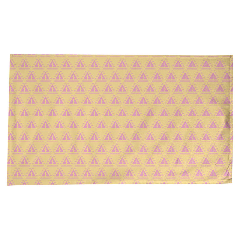 Nappe d’arbre minimaliste classique Barbra, Jaune / Rose