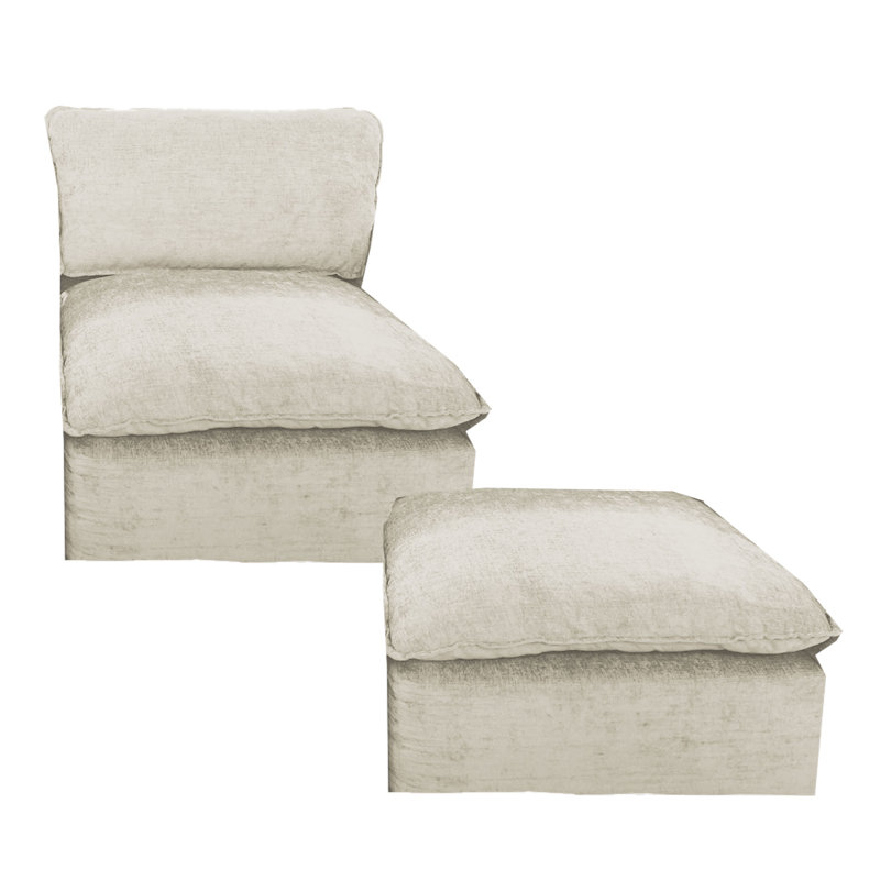 Canapé modulaire compressé, Beige