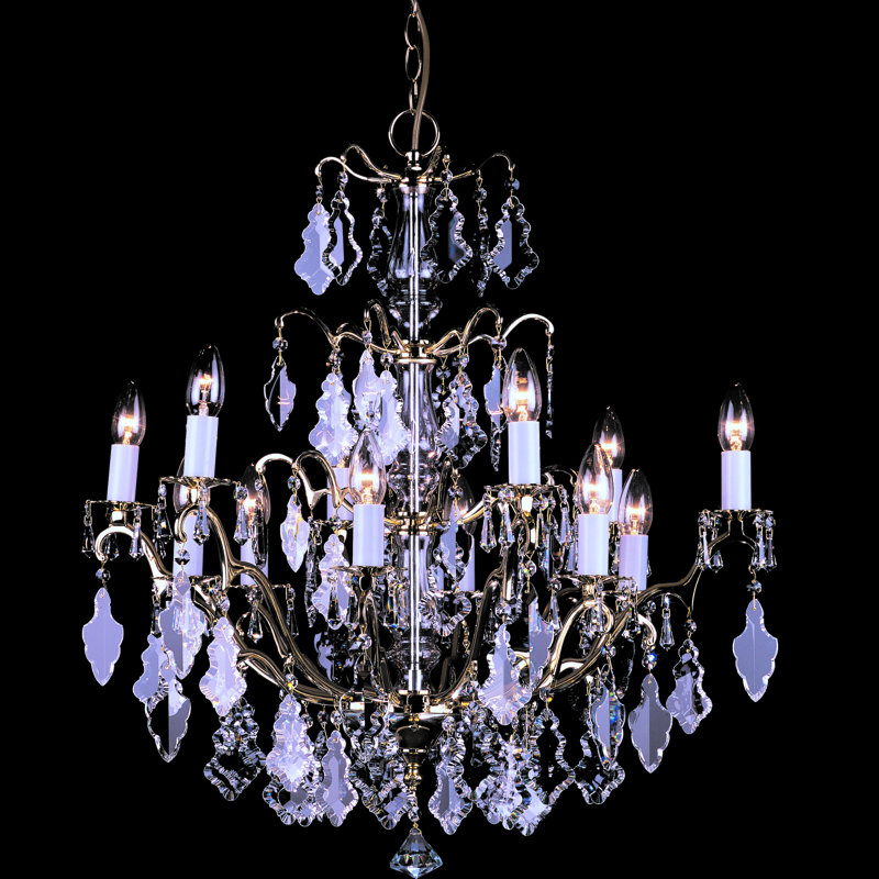 Weatherford 12 - Light Candle Style Chandelier