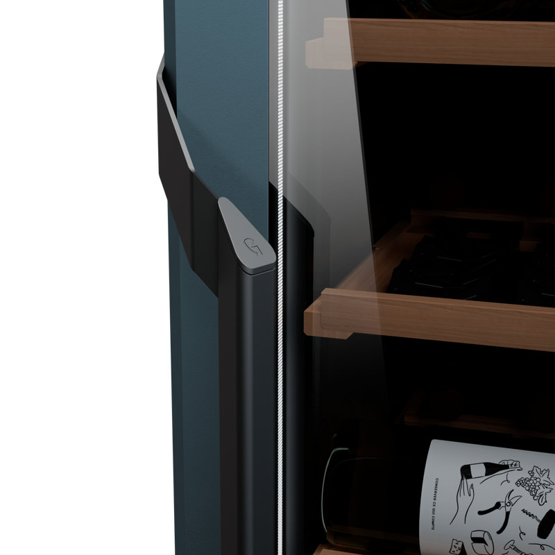 Goguette By The Eurocave Group [170+ Bottles] Freestanding Single Zone Wine Refrigerator, Slate Blue