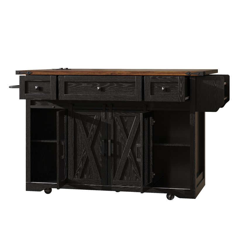 Kitchen Island, Black