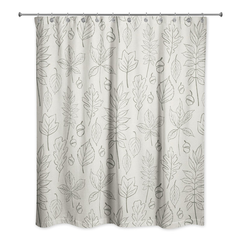 Rideau de douche simple Monastiri, Blanc