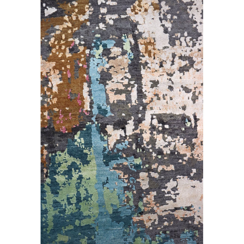Patinated Look One-of-a-Kind Rectangle 9' 1" x 11' 11" Area Rug