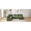 Canapé modulaire en forme de U Canapé modulaire rembourré en L de 125,2 po avec repose-pieds mobile et poches de rangement latérales pour le salon-1397587951