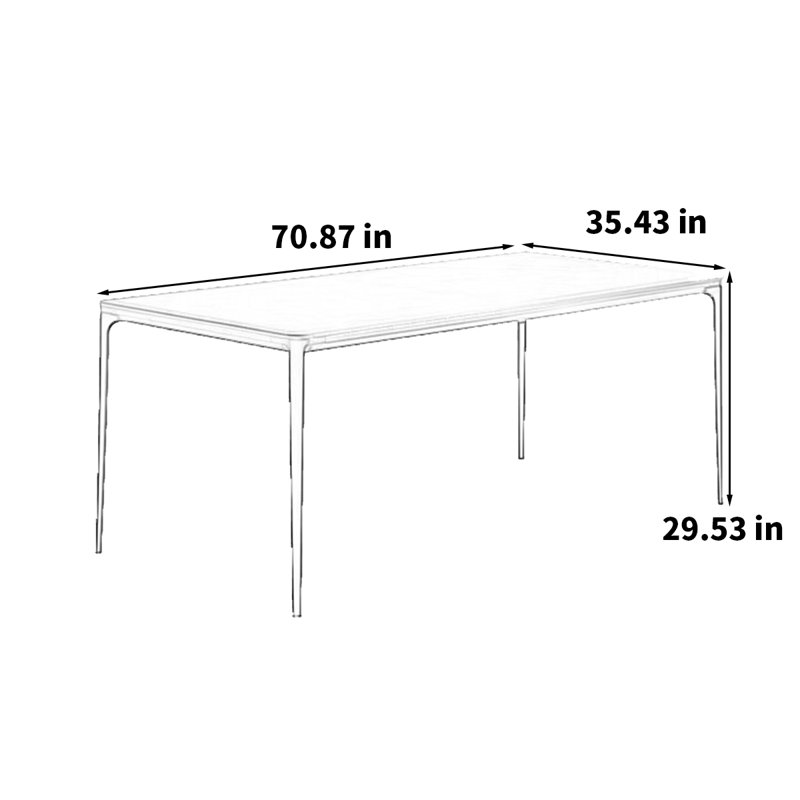 Rosbel, 29.53"H x 70.87"L x 35.43"W 