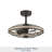 22" Eliana-Lucia 3 - Blade Chandelier Ceiling Fan with Remote Control and Light Kit Included-2054111233