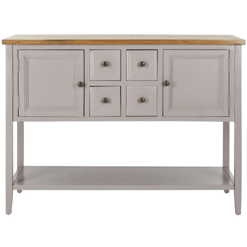 Console en bois massif 45,7 po Sadie, Gris quartz