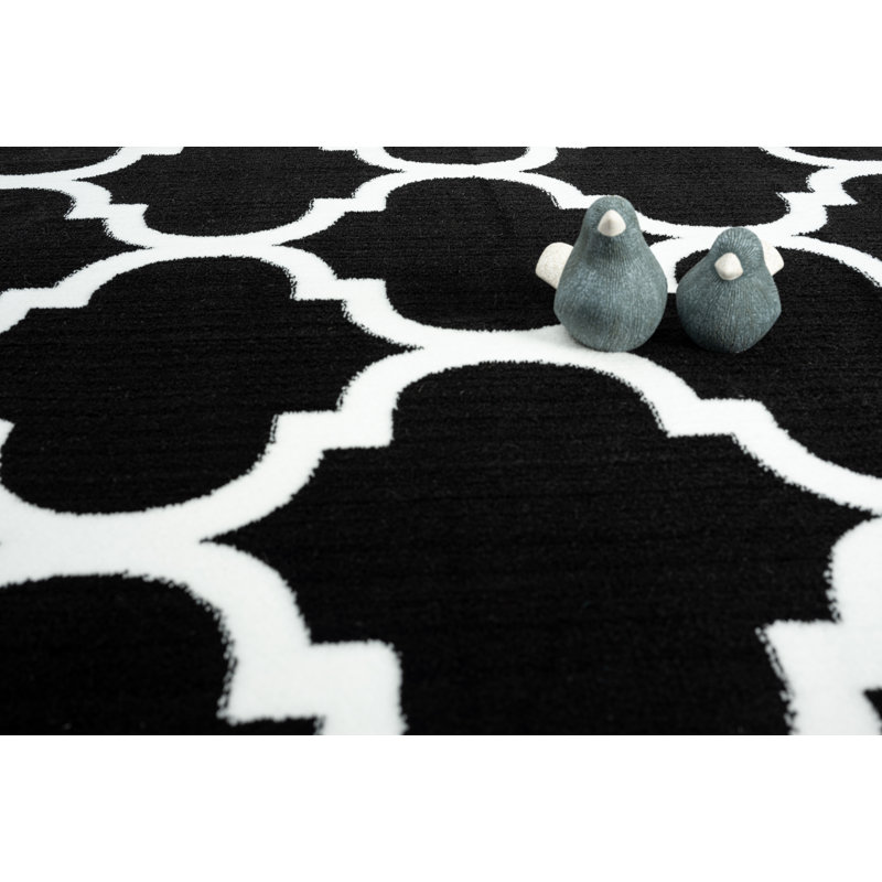 Tapis noir Ellicottville Collection, Rectangle 2 pi 1 po x 3 pi 3 po