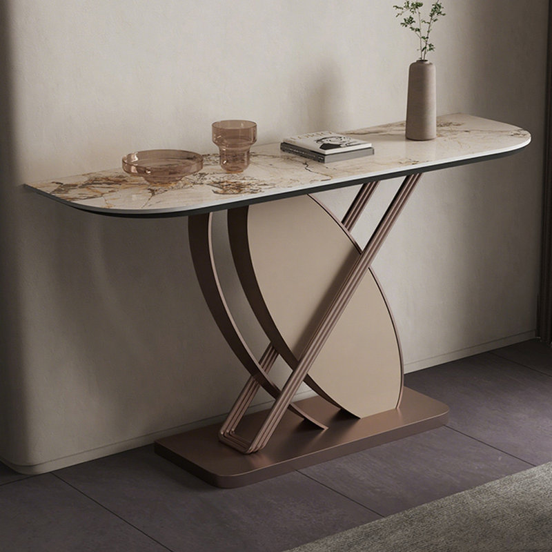 Console de style italien de luxe minimaliste, H 33,4 po x l 47,2 po x P 13,7 po