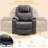 Upholstered Heated Massage Chair-423692567