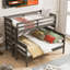 Lit superposé simple TG, structure en bois amovible avec échelle-656012747